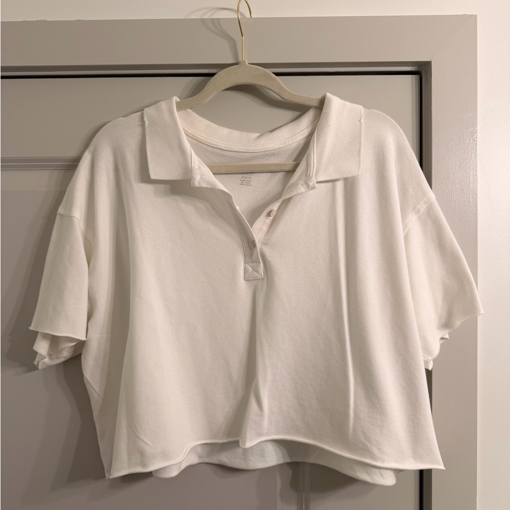 Offline by Aerie cropped button up
